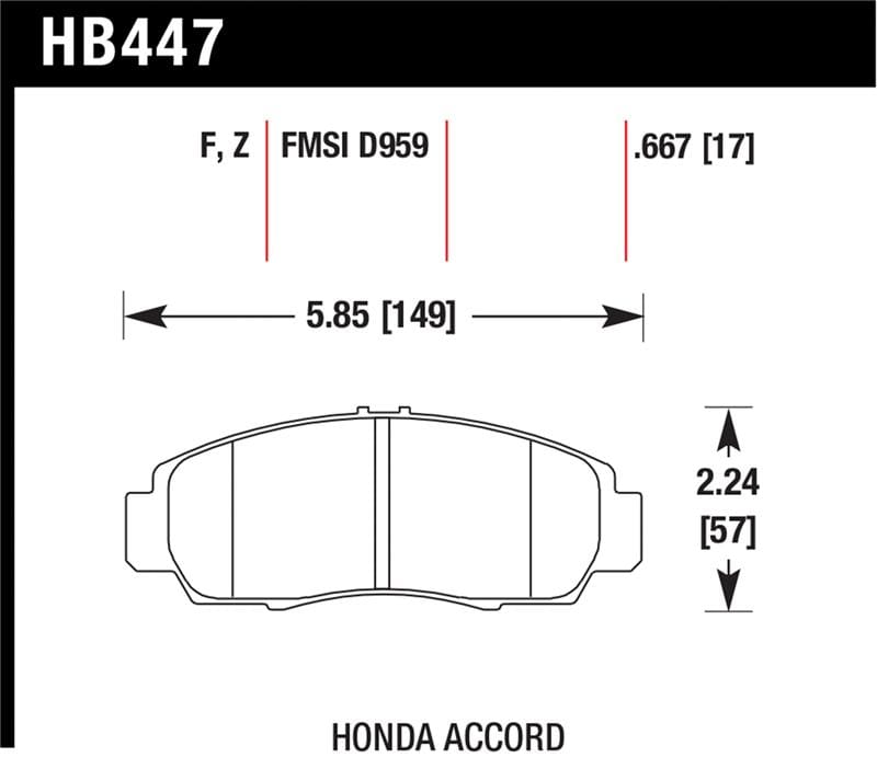 Hawk Performance — HPS Disc Brake Pad