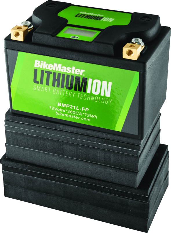 BikeMaster — 148mm L x 86mm W x 105mm H, 360 CCA