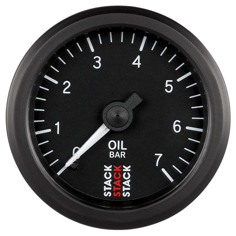 AutoMeter — Autometer Stack Instruments 52mm 0-7 BAR M10 (M) Mechanical Oil Pressure Gauge - Black
Ga OilP Mech Bk 7Bar