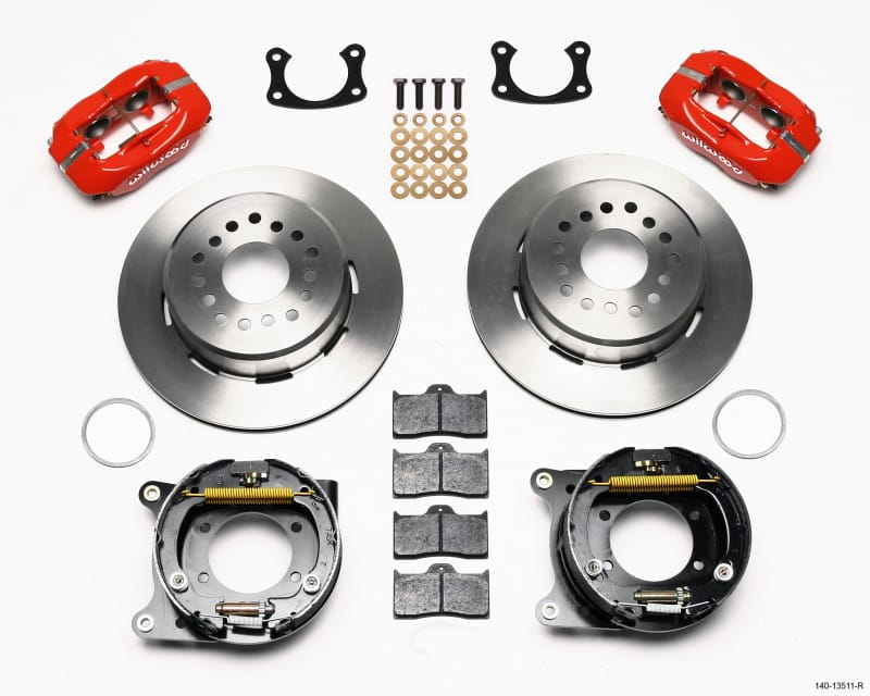 Wilwood — Wilwood Forged Dynalite P/S Park Brake Kit Red BOP Axle 2.75in Bearing 2.75 Offset
BRAKE KIT