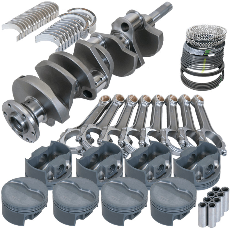 Eagle — Eagle Ford FE 4.125in Crank 6.700in I-Beam Rods -7cc Flat Top 4.080in Pistons Rotating Assembly