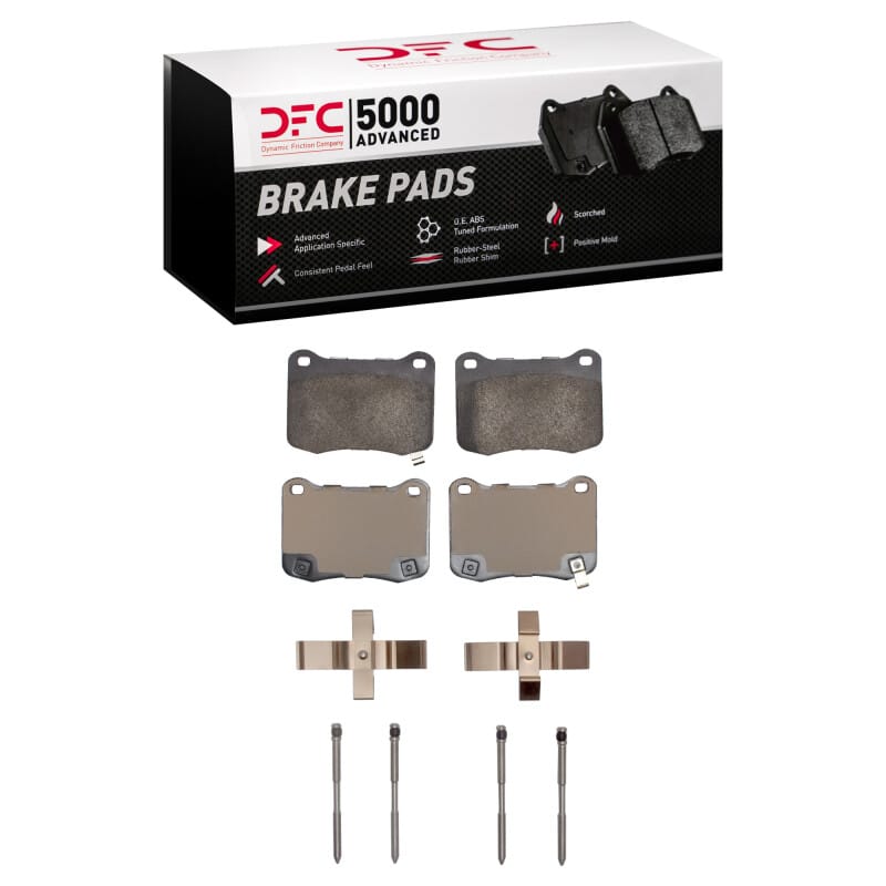 DFC — DFC 08-14 Lexus IS F Rear 5000 Advanced Low Metallic Brake Pads and Hardware Kit
DFC Brake Pad Set
