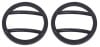 Kentrol — Kentrol 07-18 Jeep Wrangler JK Side Marker Covers Plastic - Textured Black
