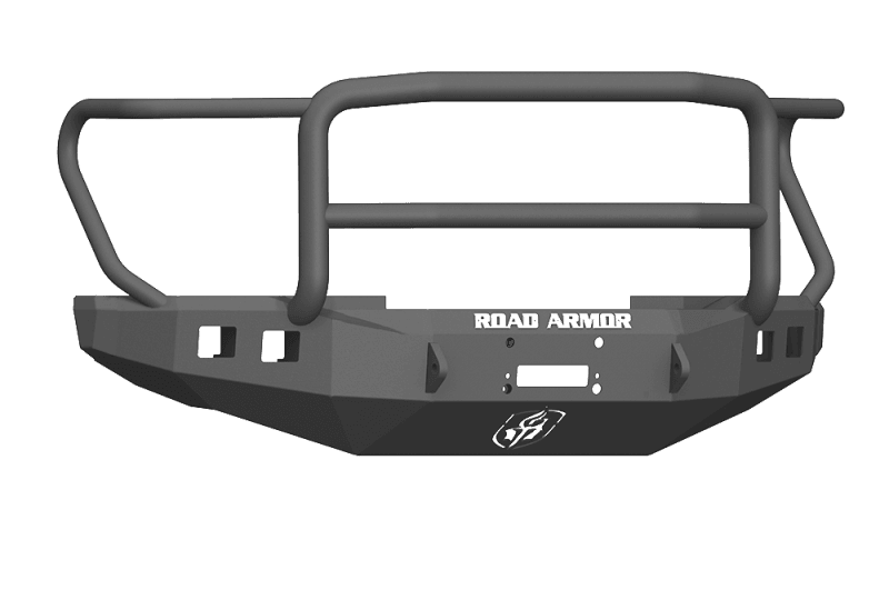Road Armor — Road Armor 17-20 Ford F-250 Stealth Wide Fender Front Winch Bumper w/Lonestar Guard - Tex Blk