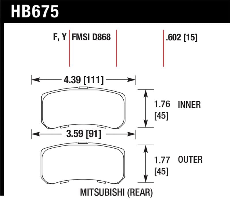 Hawk Performance — LTS Disc Brake Pad
