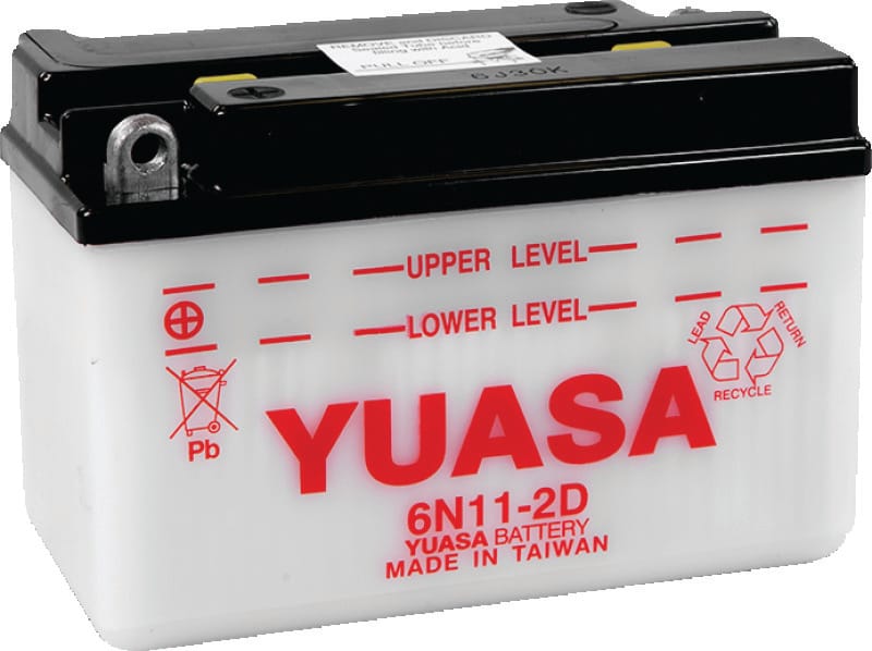 Yuasa Battery — Yuasa 6N11-2D Conventional 6-Volt Battery