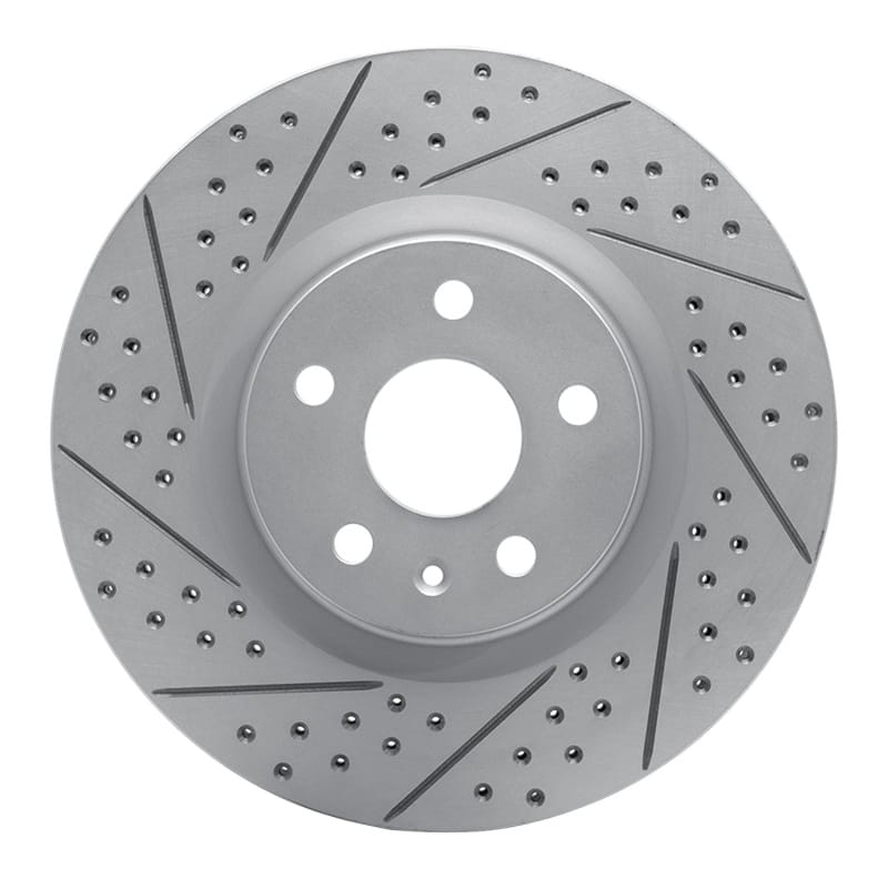 R1 Concepts — R1 08-17 Cadillac Cts Front Left Drilled & Slotted Geo-Carbon Rotor