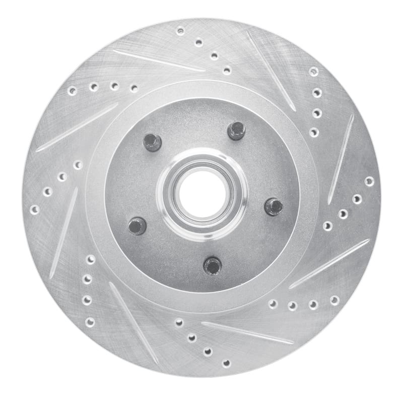 R1 Concepts — R1 01-05 Ford Explorer Sport Front Right Drilled & Slotted Silver Brake Rotor
R1 Brake Rotor Drill