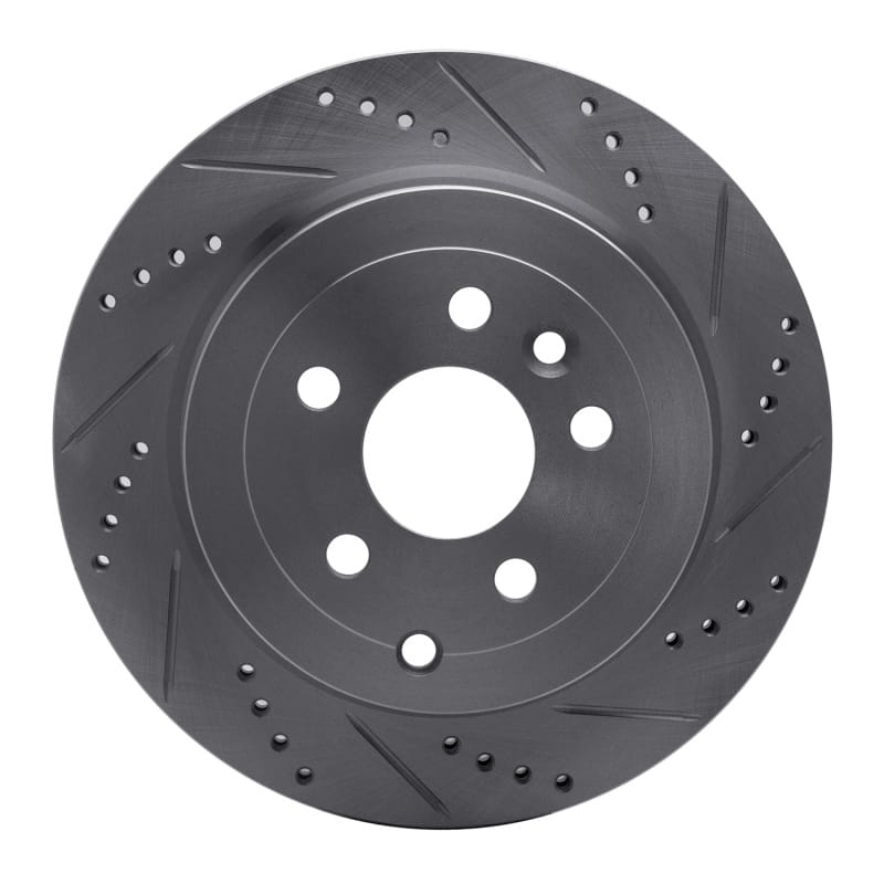 R1 Concepts — R1 08-12 Land Rover LR2 Rear Right Drilled & Slotted Silver Brake Rotor
R1 Brake Rotor Drill