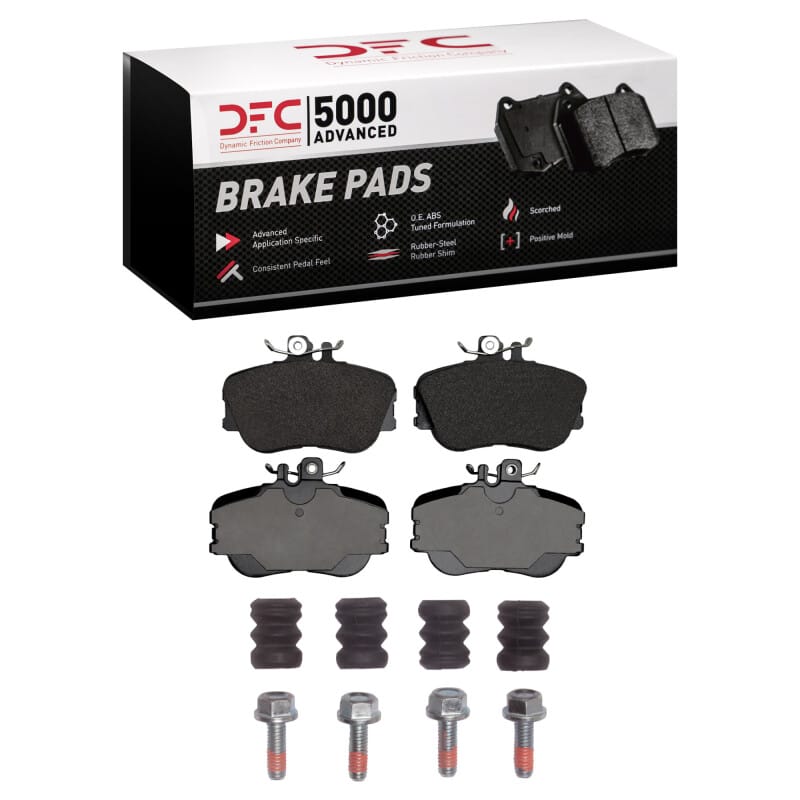 DFC — DFC 94-98 Mercedes-Benz C280 Front 5000 Advanced Low Metallic Brake Pads and Hardware Kit
DFC Brake Pad Set
