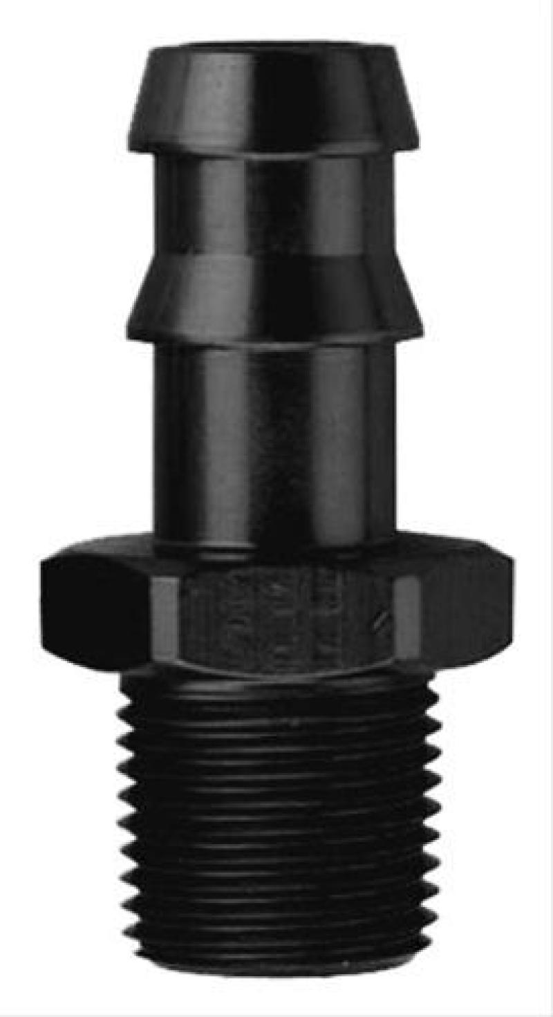 Fragola — Fragola 5/8 Hose Barb x 1/2 NPT - Black