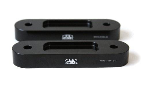 BLOX Racing — BLOX Honda S2000 Racing Front 20mm Thick Spacer Bump Steer Kit - Black (Lowered 1in and more)