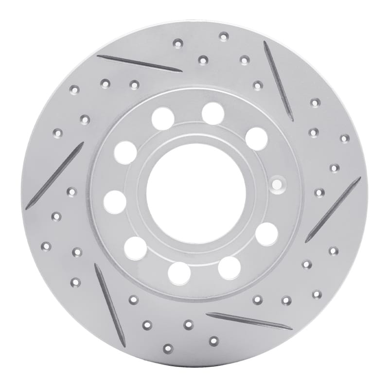 R1 Concepts — R1 02-06 Audi A4 (USA/Canada) Rear Right Drilled & Slotted Geo-Carbon Rotor