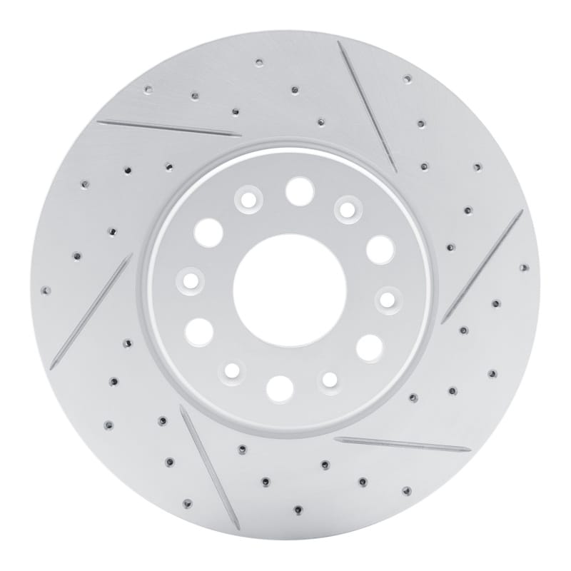 R1 Concepts — R1 17-26 Buick Enclave Front Right Drilled & Slotted Geo-Carbon Rotor