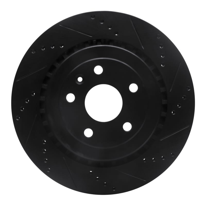 R1 Concepts — R1 16-24 Cadillac ATS Rear Right Drilled & Slotted Black Brake Rotor
R1 Brake Rotor Drill