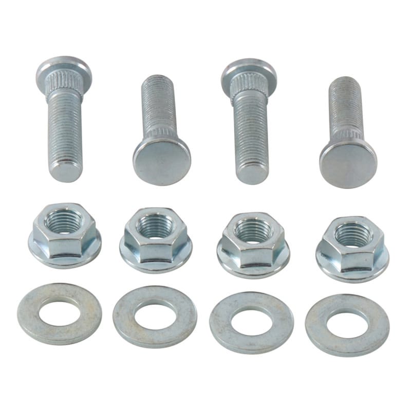 QuadBoss — Wheel Stud & Nut Kit, Front/Rear, Black