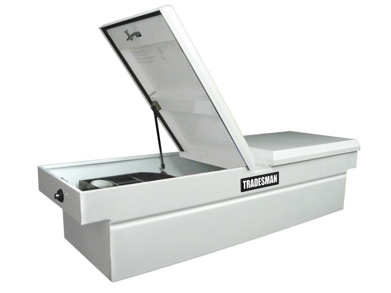Tradesman — Tradesman Steel Cross Bed Truck Tool Box (70in.) - White