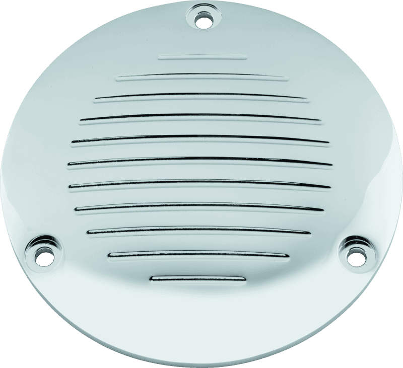 Bikers Choice — Bikers Choice 70-98 Big Twin Chrome Grooved 3 Hole Derby Cover