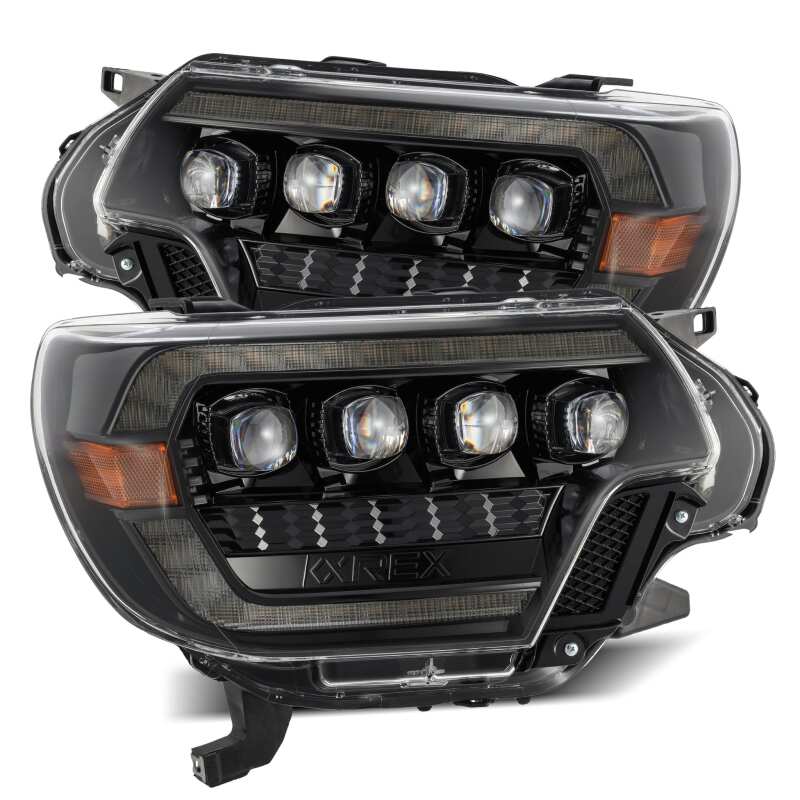 AlphaRex — AlphaRex 12-15 Toyota Tacoma NOVA LED Proj Headlights Plank Alpha Blk w/Activ Light/Seq Signal/DRL
Projector Headlights