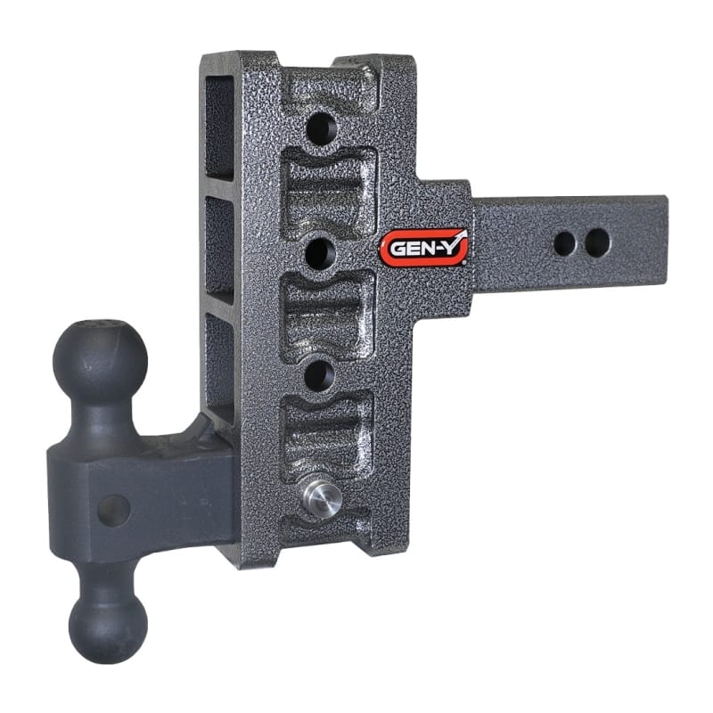 GEN-Y Hitch — Gen-Y Mega Duty 2.5in Shank 6in Offset Drop 3.5K TW 32K Hitch w/GH-0161 Dual-Ball
Drop Hitch