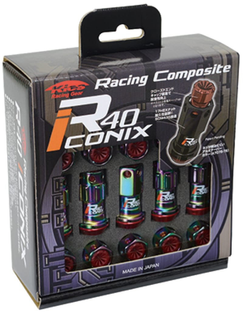 Project Kics — Project Kics 20 PCS (NO LOCKS) Neocro R40 Iconix W/ Plastic Cap (Black) - 12X1.50