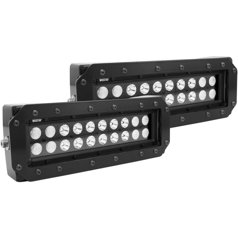 Westin — Westin HDX Flush Mount B-FORCE LED Light Kit (Set of 2) w/wiring harness - Black
LED Light Bar