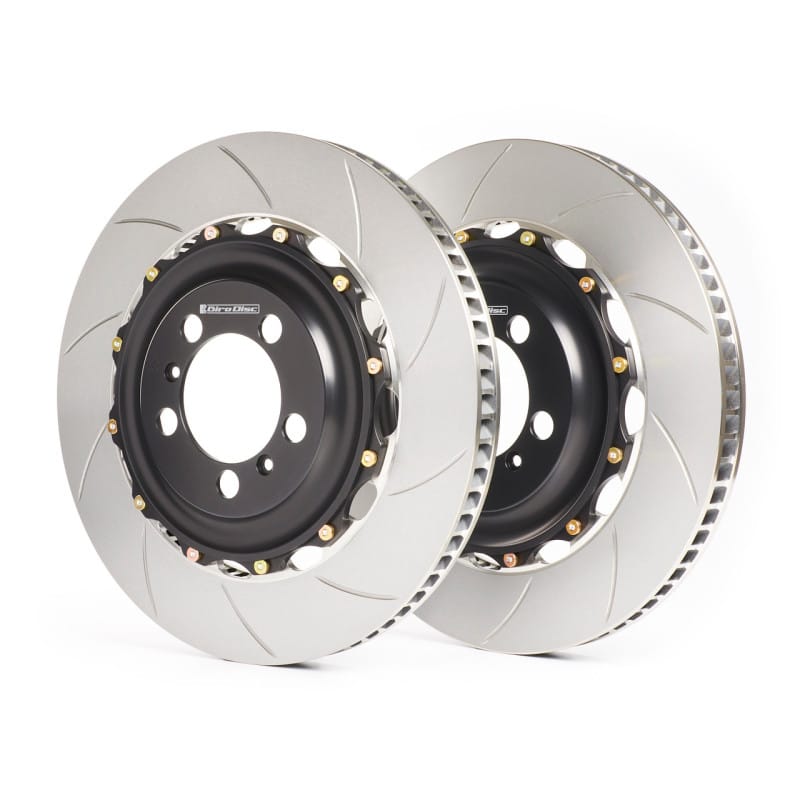 GiroDisc — GiroDisc Audi B9 S4/S5/SQ5 Zinc Plated Slotted Front 2-Piece Rotors