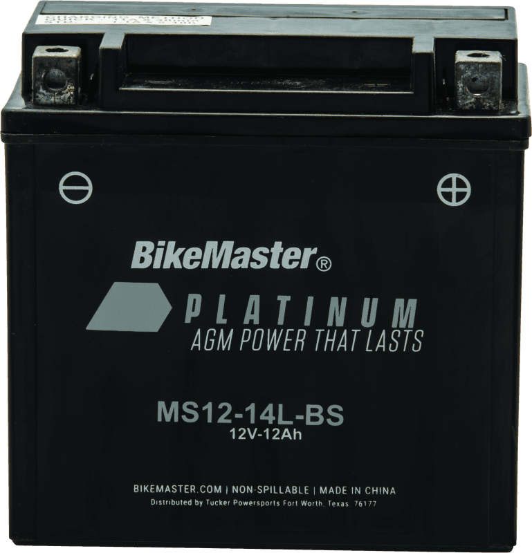 BikeMaster — MS12-14L-BS, 12V, 151mm L x 87mm W x 146mm H, 200 CCA
