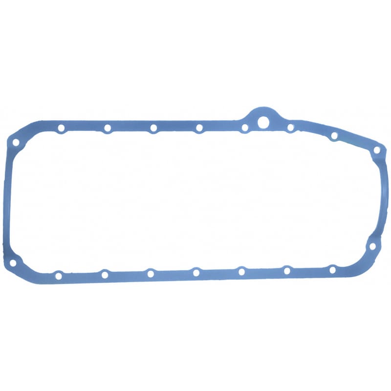 Fel-Pro — Fel-Pro Small Block Chevy 1-piece w/steel core Engine Oil Pan Gasket Set Molded rubber
