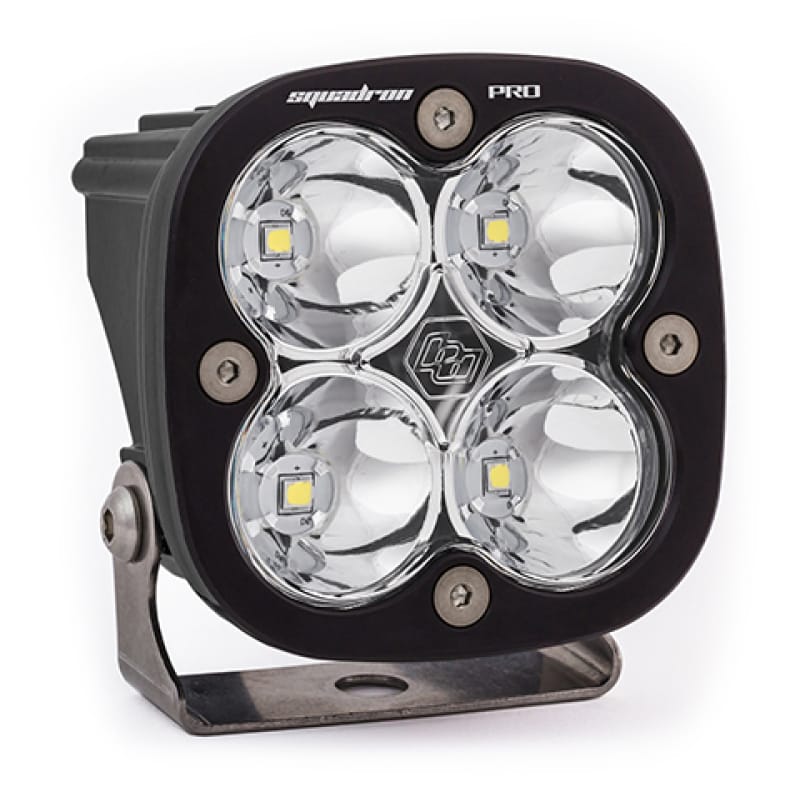 Baja Designs — Baja Designs Squadron Pro Spot Pattern Black LED Light Pod - Clear
