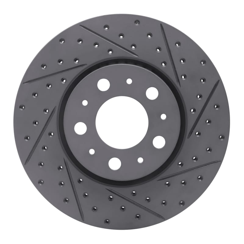 R1 Concepts — R1 99-09 Volvo S60 Front Right Drilled & Slotted Geo-Carbon Rotor