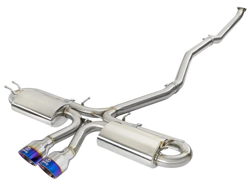 aFe — aFe Takeda 3in 304 SS Cat-Back Exhaust System w/ Blue Tips 2017 Honda Civic Si I4 1.5L (t)
Cat-Back Exhaust