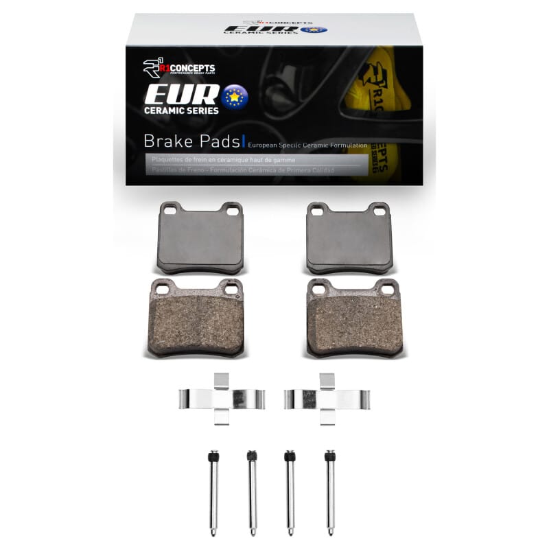 R1 Concepts — R1 83-89 Mercedes-Benz 190E Rear Euro Ceramic Pads & Hardware Kit
R1 Euro Ceramic Pads