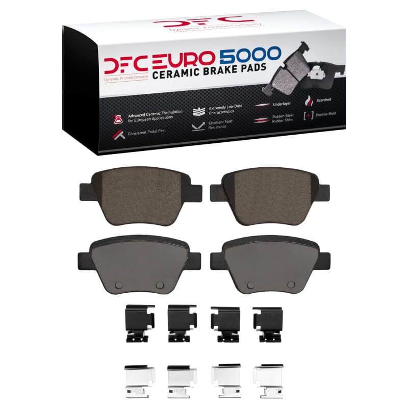 DFC — DFC 05-16 Audi A3 Rear Euro 5000 Ceramic Brake Pads and Hardware Kit
DFC EURO Pads + HW