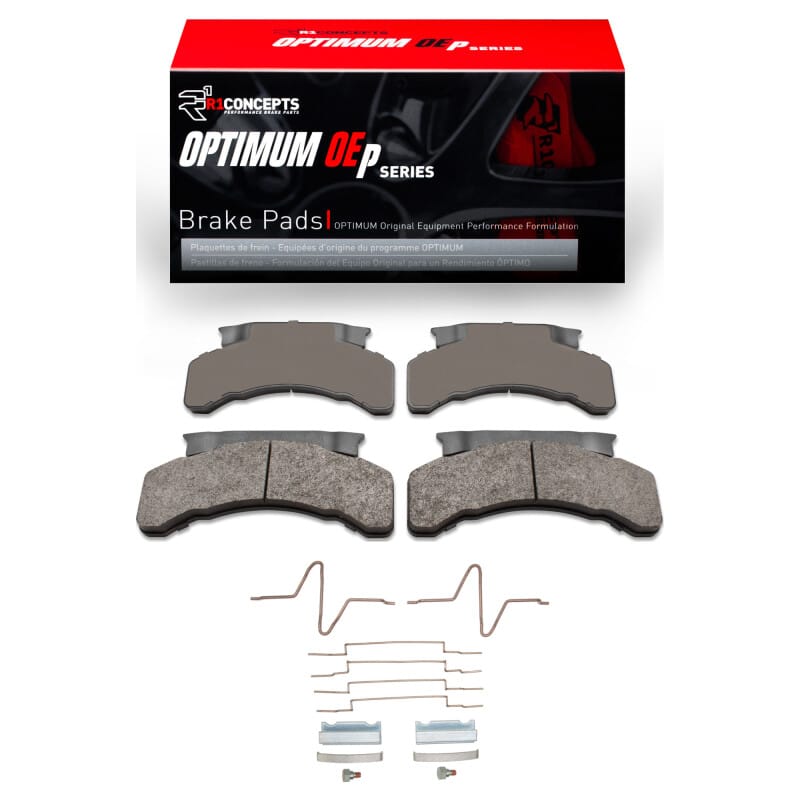 R1 Concepts — R1 83-12 Beaver Motorcoach Monterey Front/Rear Optimum OE Pads & Hardware Kit
R1 Opt Pds & Hrdw Kt