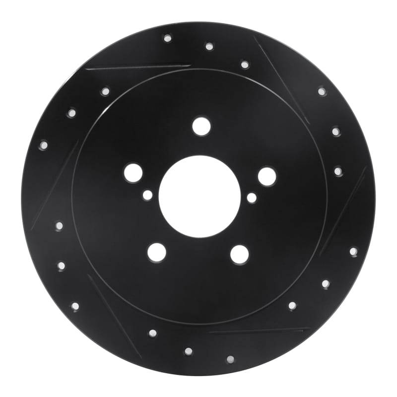 R1 Concepts — R1 05-09 Subaru Legacy Rear Right Drilled & Slotted Black Brake Rotor
R1 Brake Rotor Drill