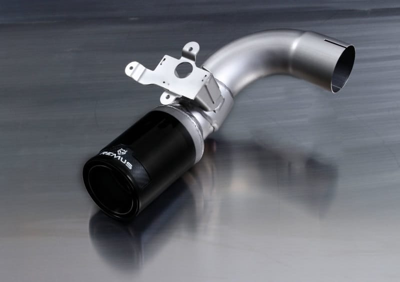 Remus — Remus 2014 BMW M235I F22 Coupe 84mm Black Chrome Straight w/Carbon Insert Tail Pipe Set