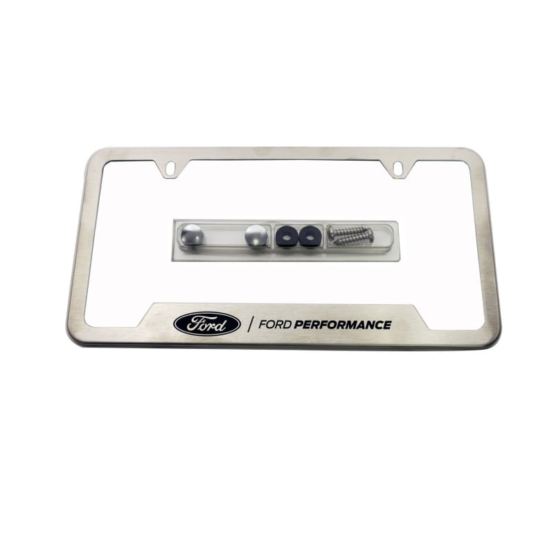 Ford Racing — Ford Racing Stainless Steel Ford Performance License Plate Frame