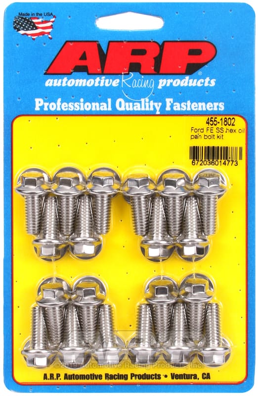 ARP — ARP Ford FE SS Hex Oil Pan Bolt Kit