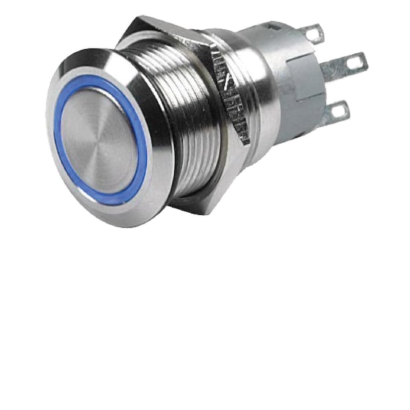 Hella — Hella Switch Momentary Ring 12V Blue 8Hg