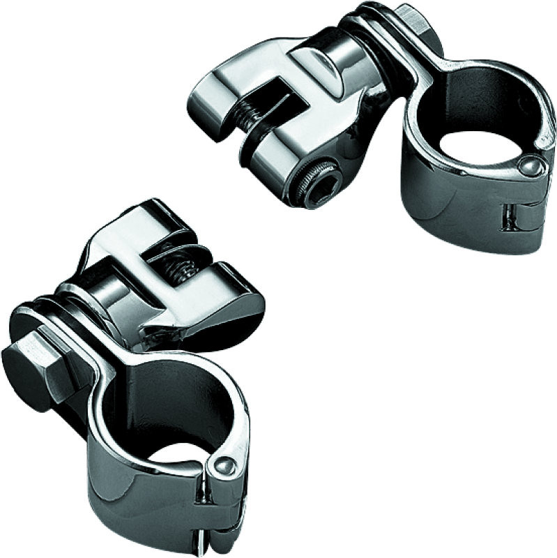 Kuryakyn — Peg Mounts With 1-1/4 in. Magnum Quick Clamps With Clevis Chrome
