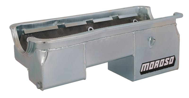 Moroso — Moroso Ford 429-460 (w/Rear Sump) Wet Sump 7qt 9in Steel Oil Pan
