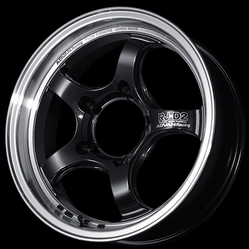 Advan — Advan RG-D2 15x5.0 / +42 Offset / 4x100 / 63mm Bore / Machining and Black Gunmetallic