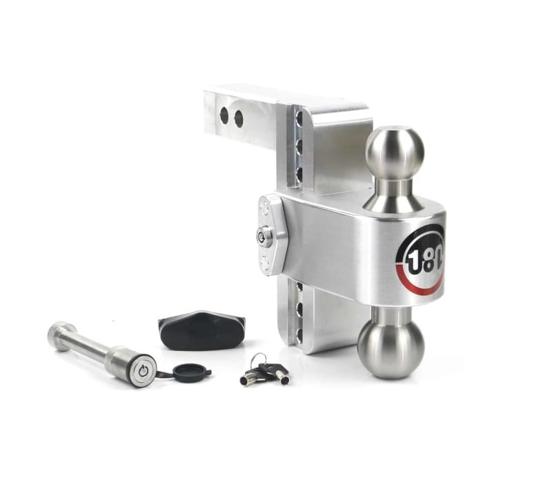 Weigh Safe — Weigh Safe 180 Hitch 6in Drop Hitch & 2in Shank (10K/12.5K GTWR) w/WS05 - Aluminum