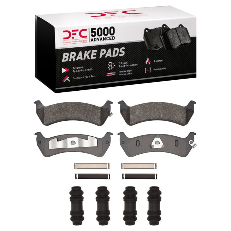 DFC — DFC 93-05 Ford Explorer Sport Rear 5000 Advanced Semi Metallic Brake Pads and Hardware Kit
DFC Brake Pad Set