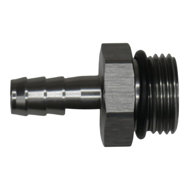 DeatschWerks — DeatschWerks 10AN ORB Male to 3/8in Male Triple Barb Fitting (Incl O-Ring) - Anodized DW Titanium
Lines & Fittings