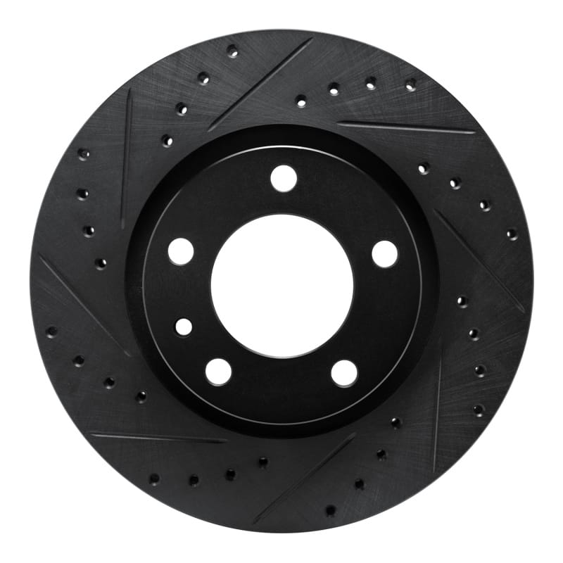 R1 Concepts — R1 87-88 BMW M5 Front Left Drilled & Slotted Black Brake Rotor
R1 Brake Rotor Drill