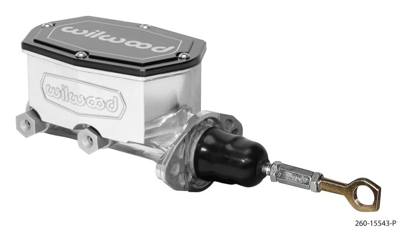 Wilwood — Wilwood Compact Tandem Master Cylinder - 1.12in Bore - w/Pushrod - Fits Mustang (Ball Burnished)
M/C,TANDEM COMPACT