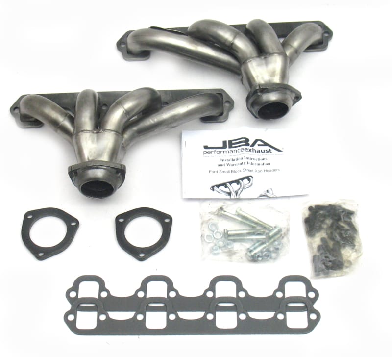 JBA — JBA Ford 260-351W SBF 1-5/8in Primary Raw 409SS Tight Tuck Header
Exhaust Header