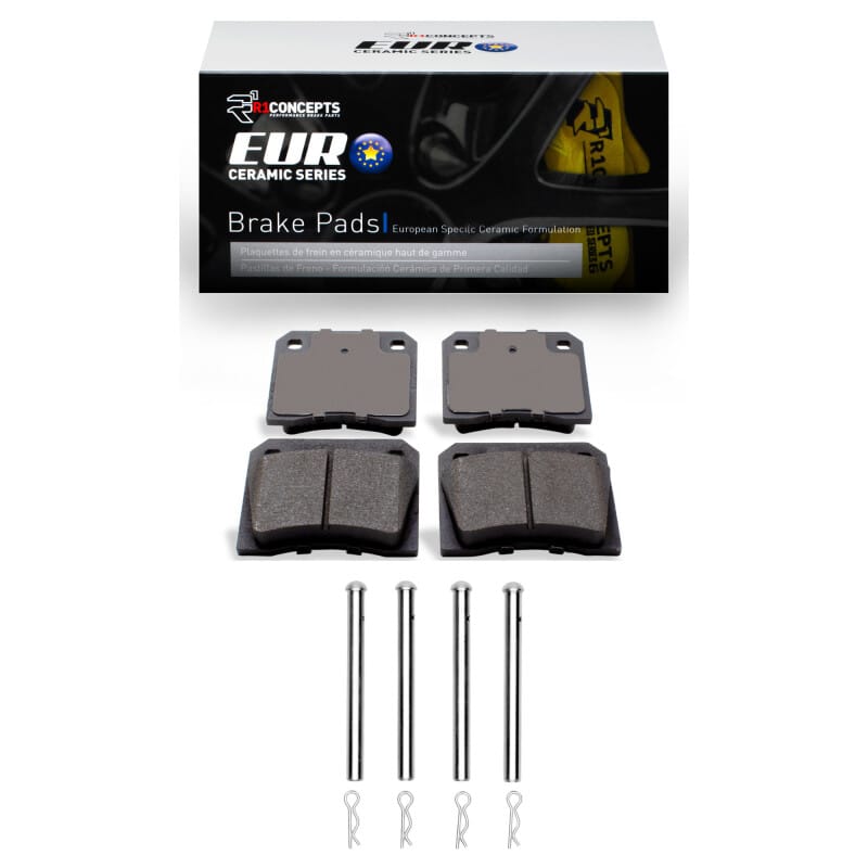 R1 Concepts — R1 1968-1983 DeLorean DMC 12 Rear R1 Euro Ceramic Pads & Hardware Kit
R1 Euro Ceramic Pads